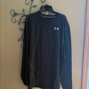 Under Armour Men's Black Long Sleeve Fitted Cold Gear